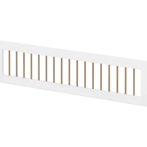 3/4 Safety Rail with, White/Oak