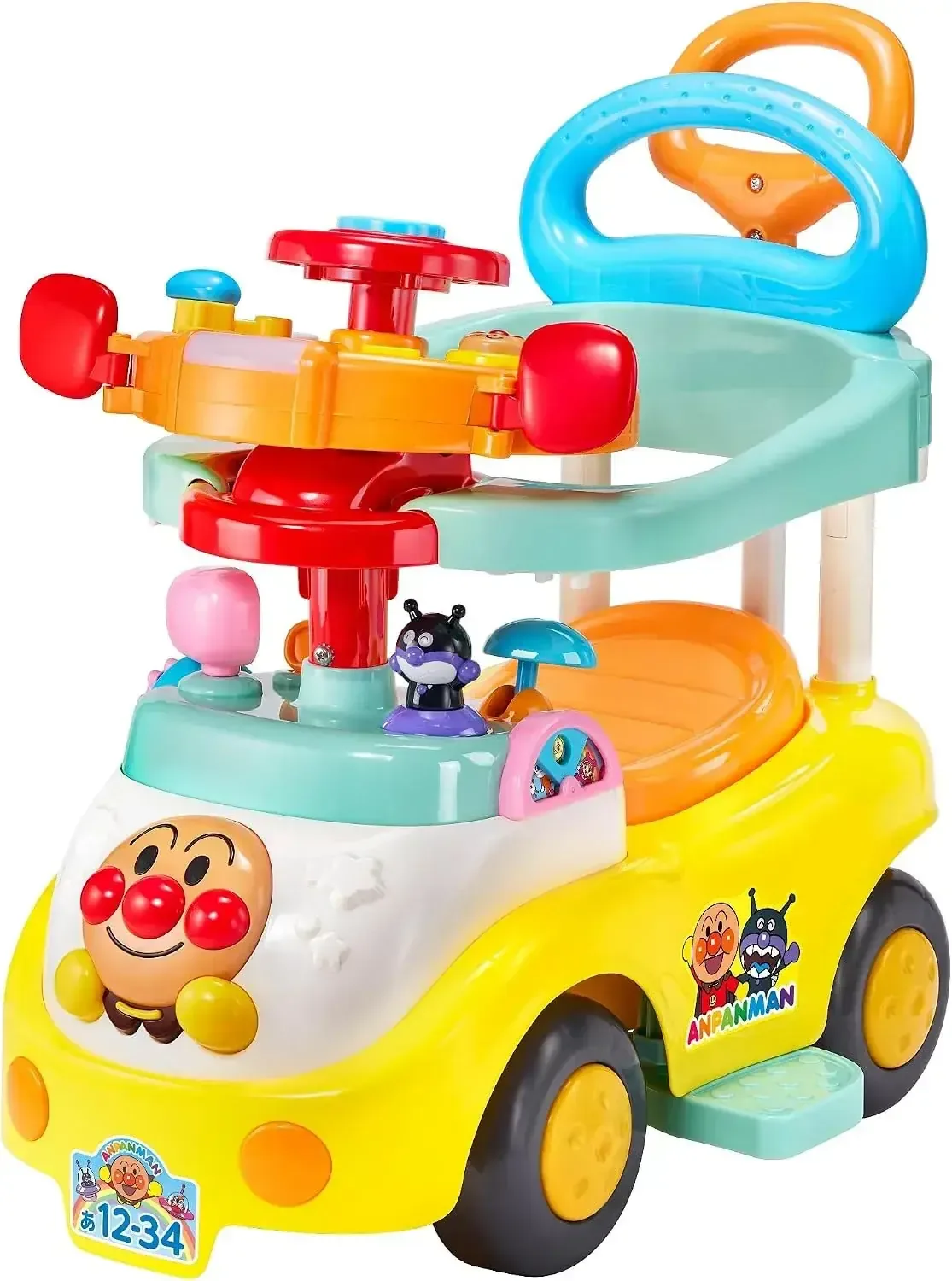 Agatsuma Anpanman 3 Step Ride-On Businesker DX Push Toy