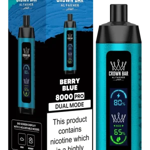 Berry Blue Al Fakher Crown Bar 8000 Pro