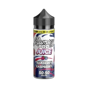 Blueberry Raspberry 100ml Shortfill by Ramsey Pod Juice