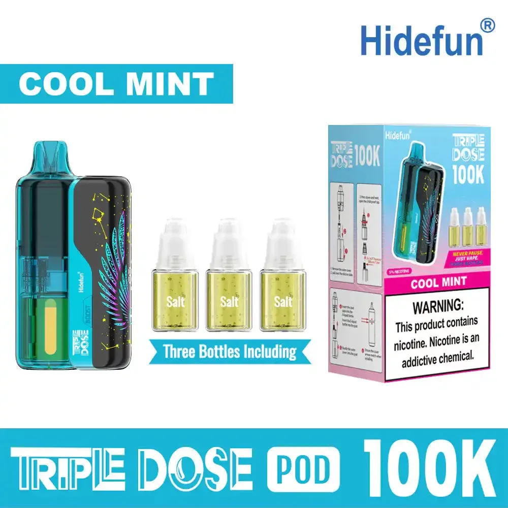 Cool Mint - Hide Fun Triple Dose 100K Disposable Vape Kit