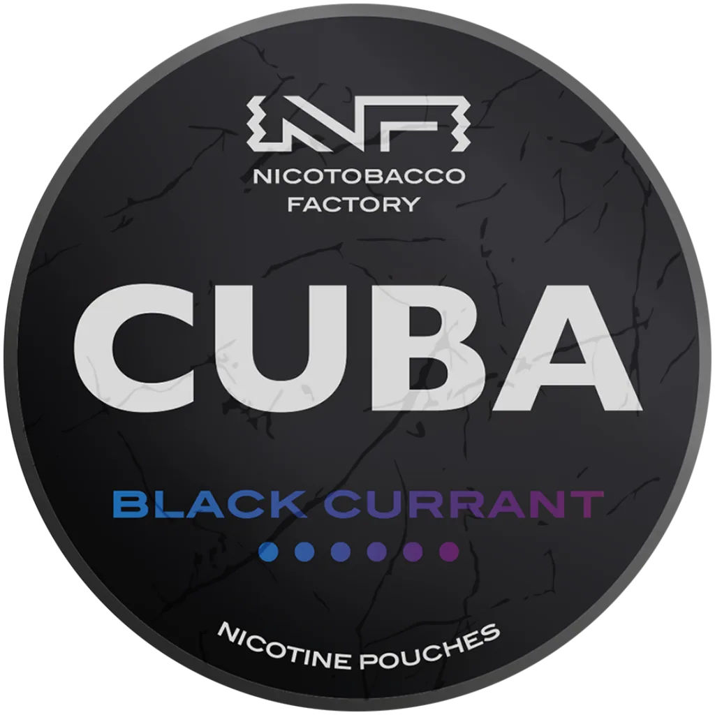 Cuba Black Line Blackcurrant Nicotine Pouches 43mg (5 Pack)