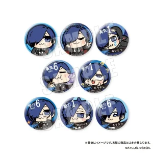 Empty Persona 3 Reload Protagonist Bkub Tin Badge Set Japan Official Merchandise
