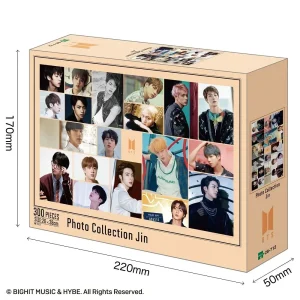 Epoch 300 Piece Jigsaw Puzzle BTS Jin Photo 26x38cm with Glue and Spatula