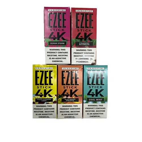 EZEE STICK 4K DISPOSABLE VAPE DEVICE 5% Nicotine 4000 Puffs