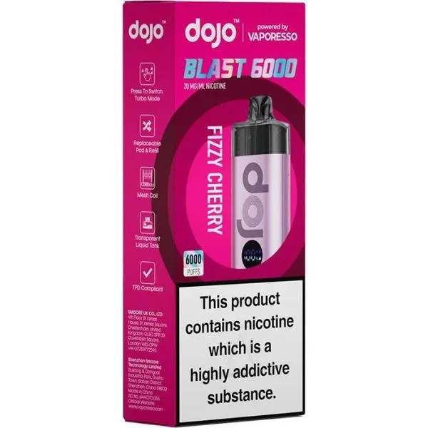 Fizzy Cherry Dojo Blast 6000 Vape Kit
