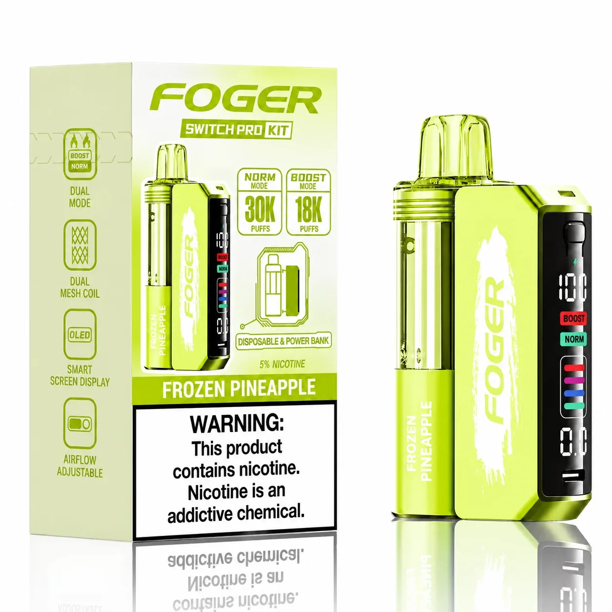 Frozen Pineapple - Foger Switch Pro 30K Disposable Kit