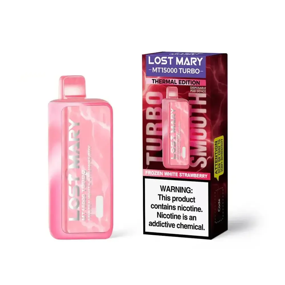 Frozen White Strawberry - Lost Mary MT15000 Turbo Disposable Vape