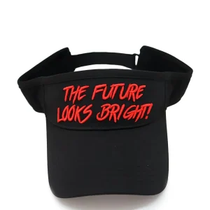 Future Looks Bright Black and Red Visor hat