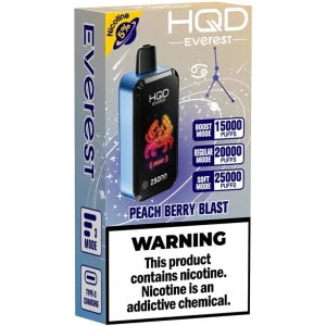 HQD Cuvie Everest 25K: Peach Berry Blast