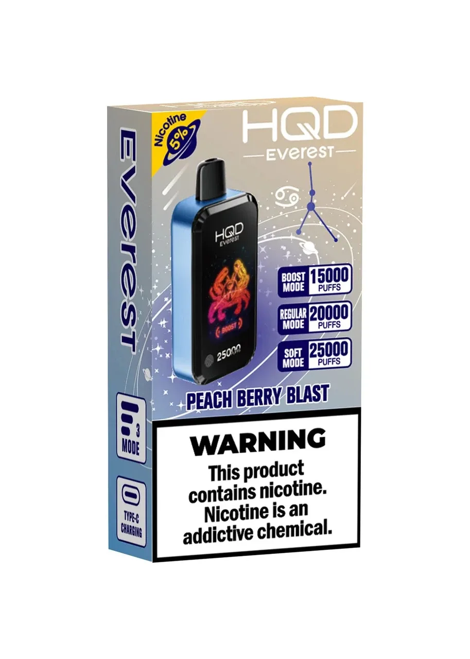 HQD Cuvie Everest 25K: Peach Berry Blast