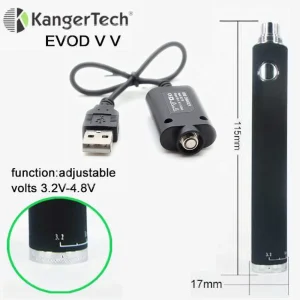 Kanger EVOD VV 1300mAh Twist eGo 510 Thread Battery