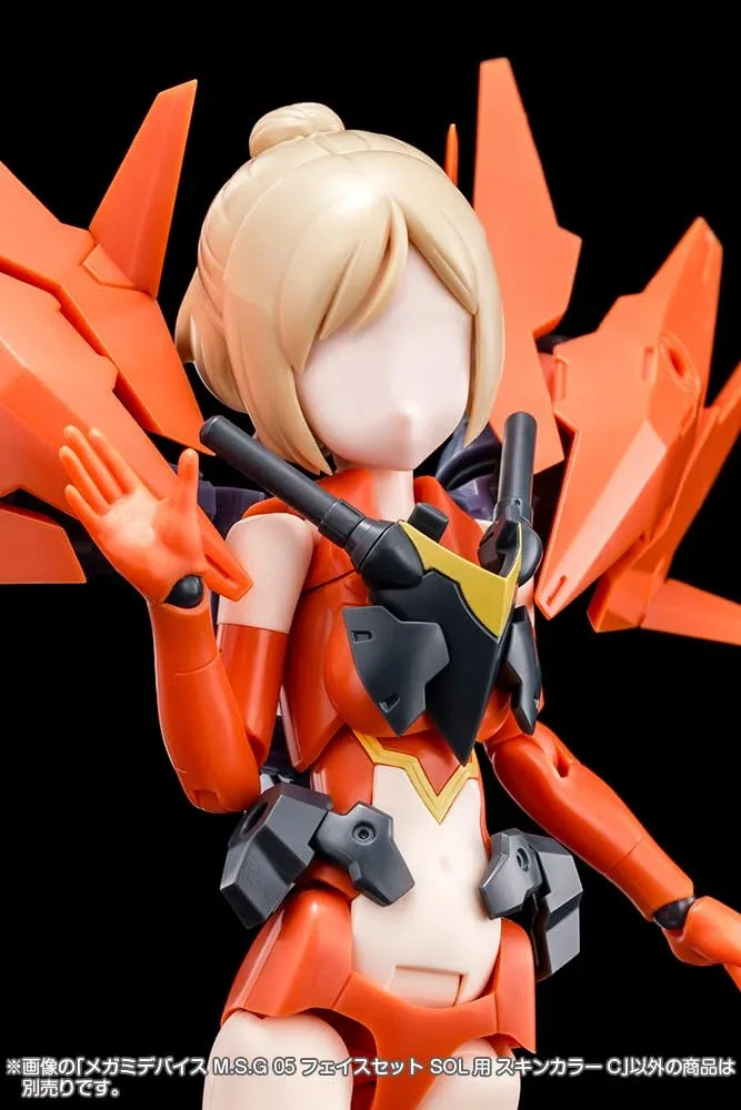Kotobukiya Megami Device Face Set Sol Skin Color C 1/1 Scale Model 19mm - Image 2