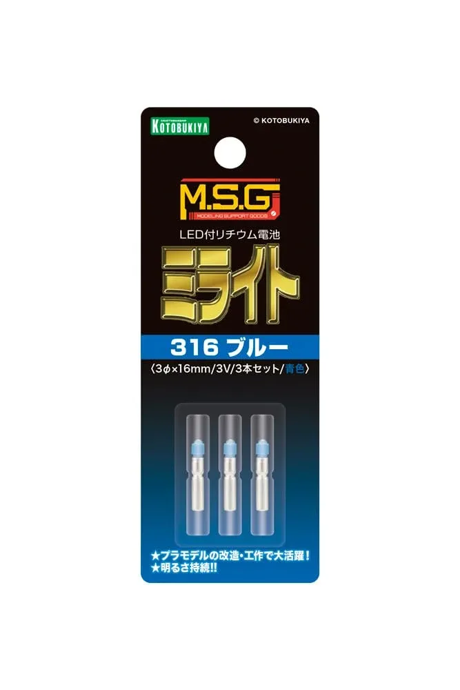 Kotobukiya Msg Mirait 316 Blue Set of 3 Plastic Model 16mm Non-Scale - Image 2