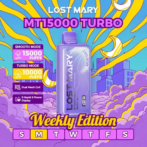 Lost Mary MT15000 Turbo Weekly Edition Disposable – 15000 Puffs
