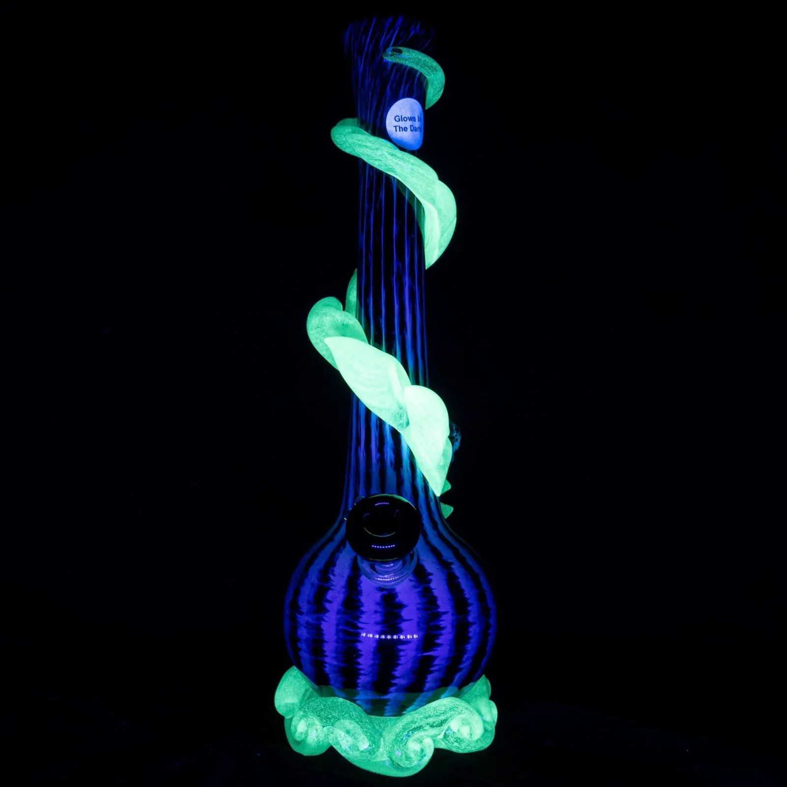 Noble Glass Glowing Skull Bong - 12in - Image 2
