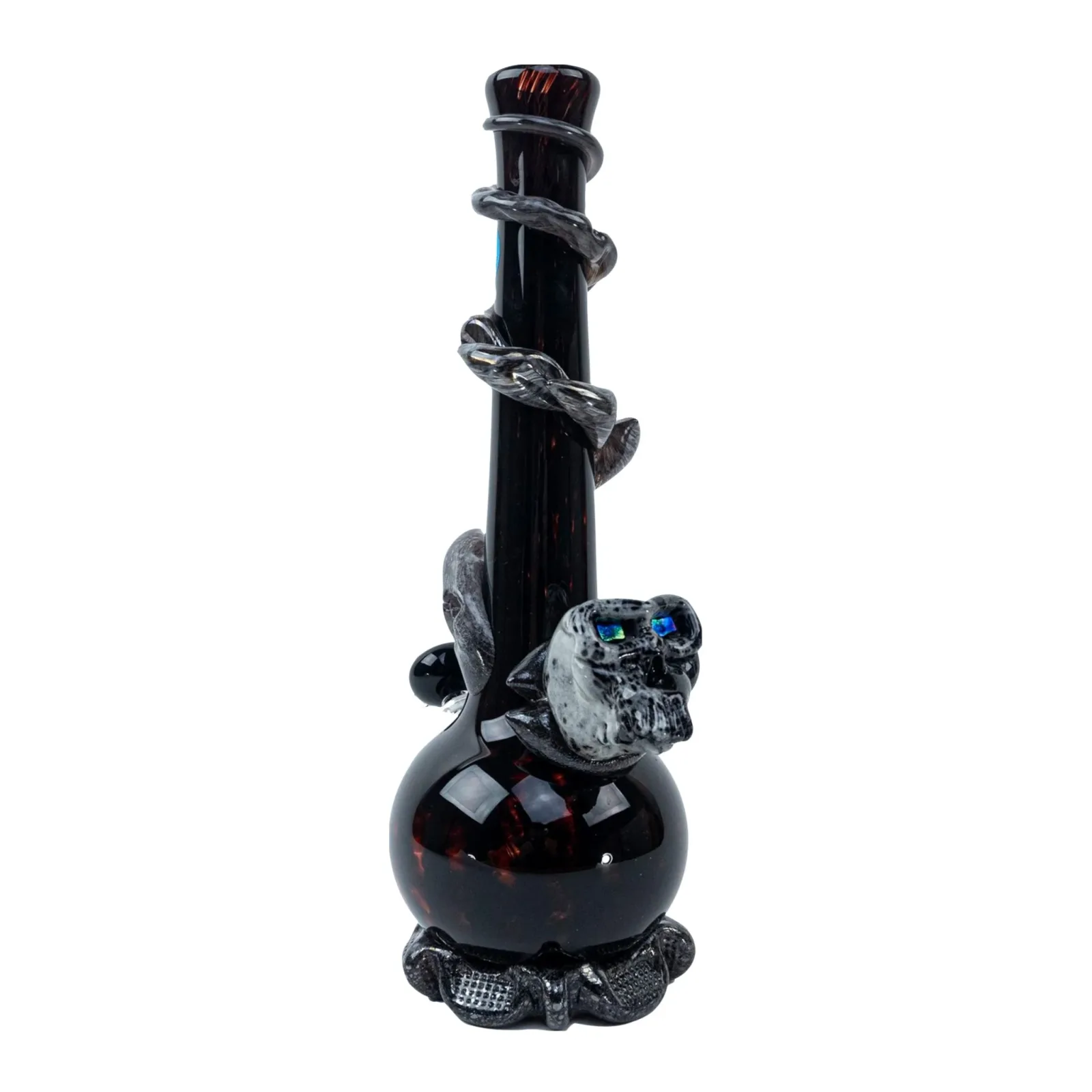 Noble Glass Glowing Skull Bong - 12in