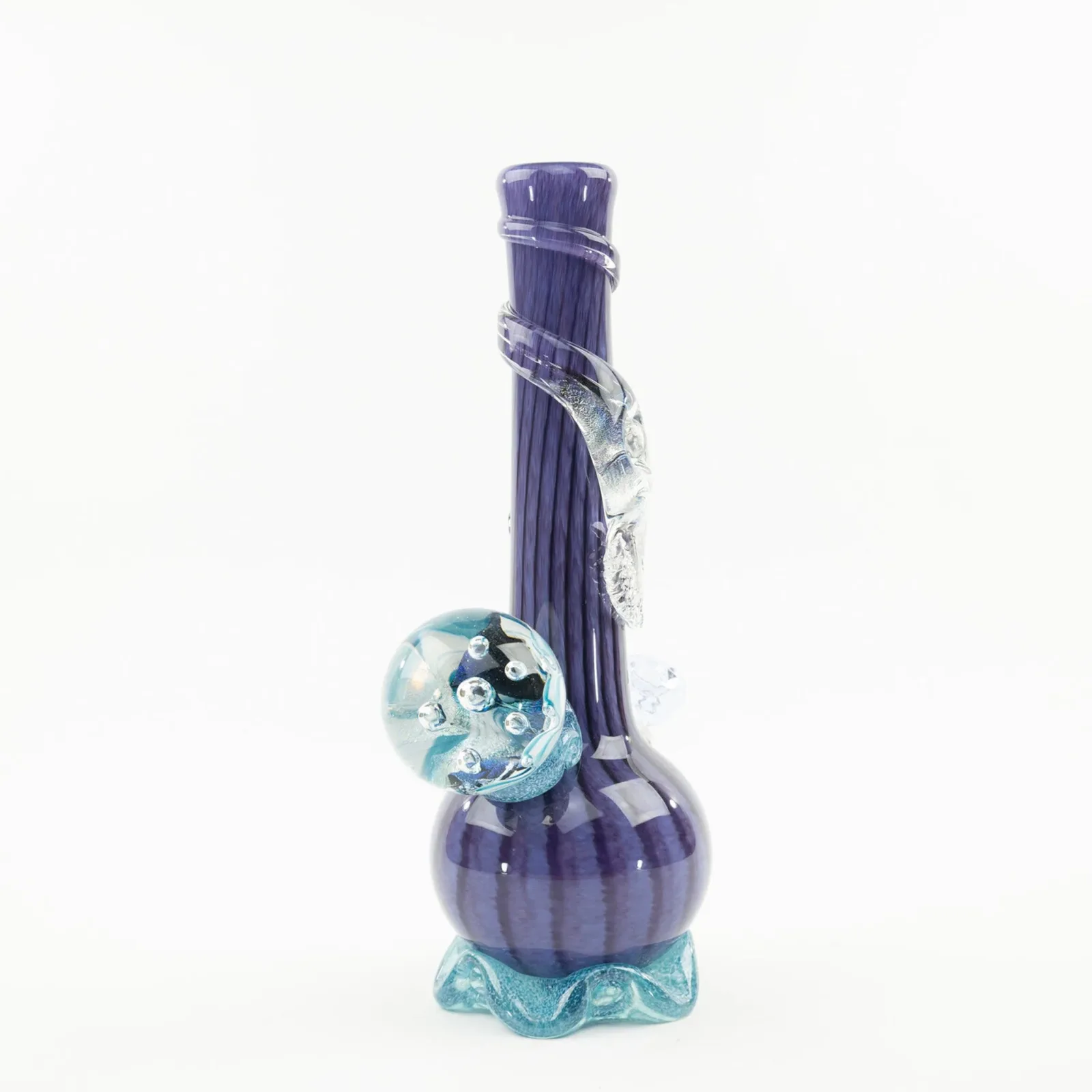 Noble Glass Striped Vase Bong - 21in - Image 2