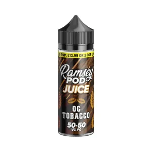 OG Tobacco 100ml Shortfill by Ramsey Pod Juice
