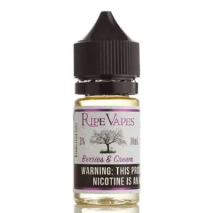 Berries and Cream eJuice by Ripe Vape Salt Vapor E-Liquid