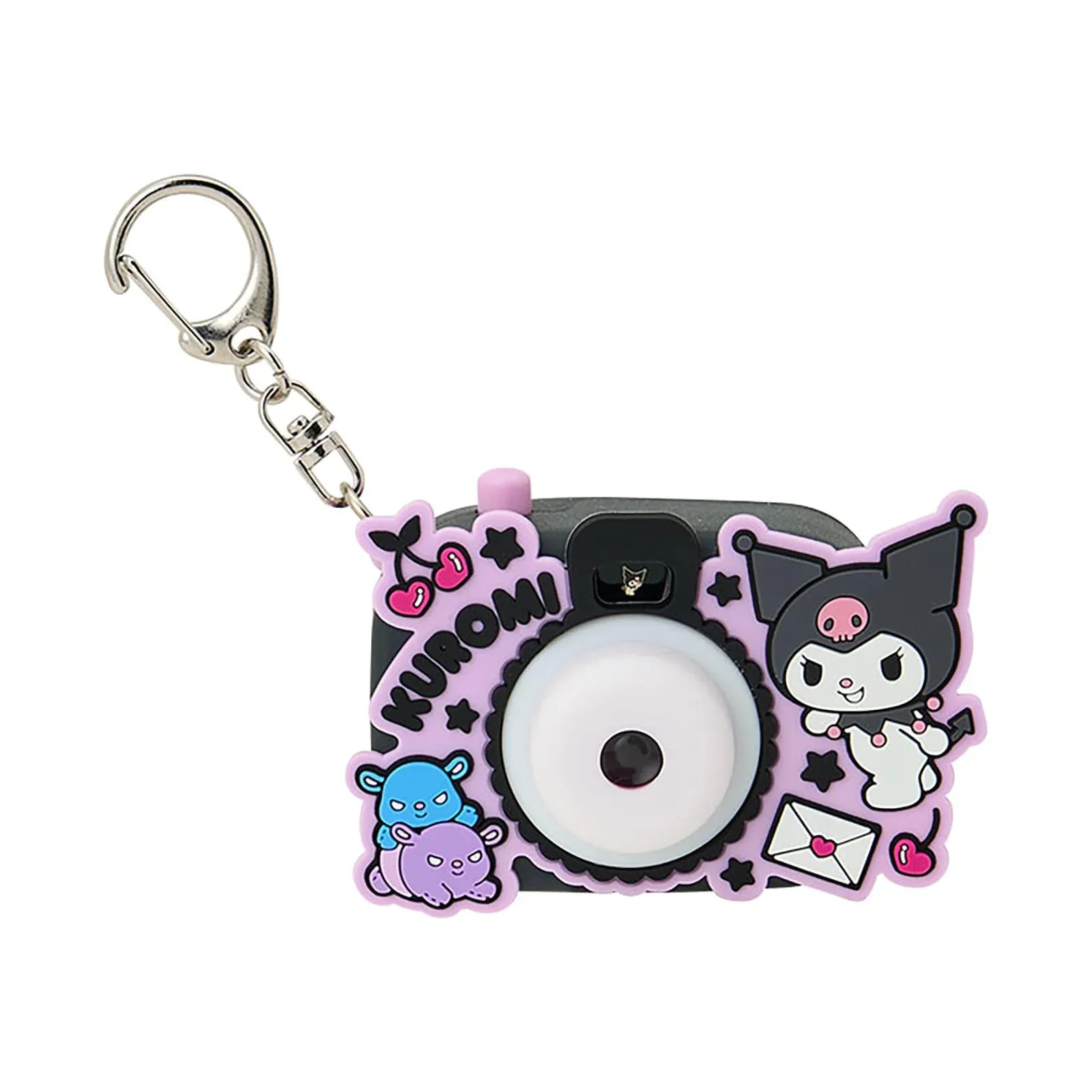 Sanrio Kuromi Camera-Shaped Light Scope Keychain Mini Toy ABS PVC
