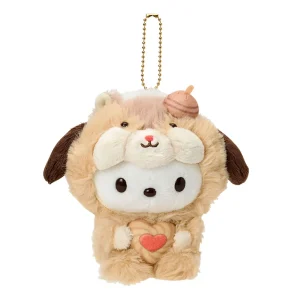 Sanrio Pochacco Squirrel Fluffy Mascot Holder for Ages 6+ Model 653667