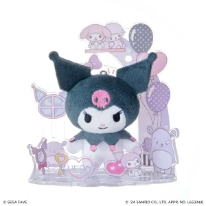 Sega Fave Acrylic Plushie Kuromi Sanrio Character Collectible Toy