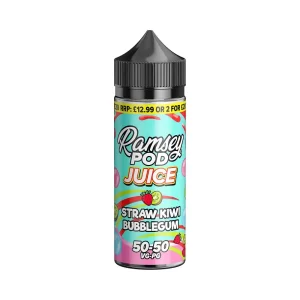 Straw Kiwi Bubblegum 100ml Shortfill by Ramsey Pod Juice