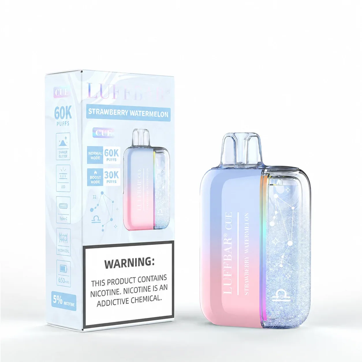 Strawberry Watermelon - Luffbar Cue 60k Disposable Vape