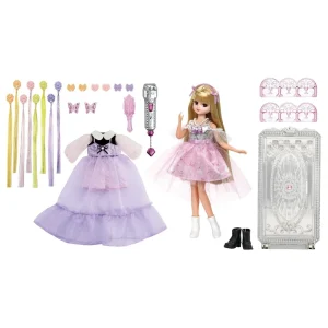 Takara Tomy Licca-Chan Extelica Deluxe Pink Dress-Up Doll Ages 3+