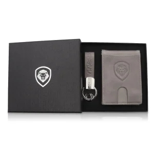 VT Gray Wallet & Keychain Set