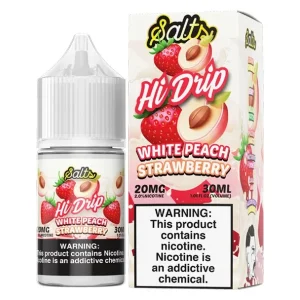 White Peach Strawberry - 50mg - Hi-Drip Salt - 30mL