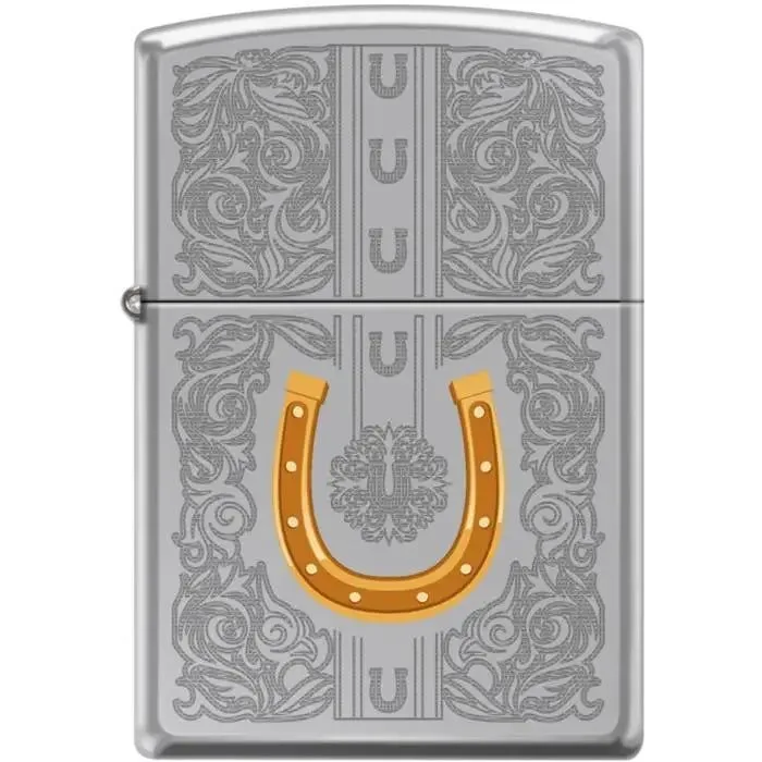 Zippo Lighter - Dazzling Horseshoe High Polish Chrome